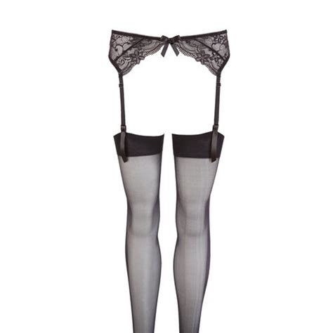 Lace Suspender Belt Black Sm Ladies Lingerie Stockings Cottelli