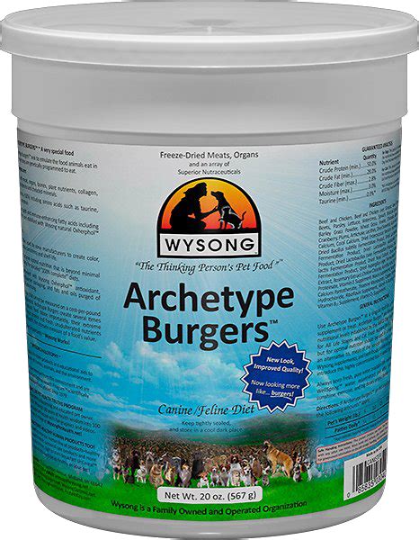 Is convenient because you can leave it out and it doesn't spoil as easily. Wysong Archetype Burgers Freeze-Dried Dog & Cat Food vs ...