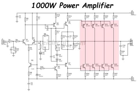 Center tap transformer for transistor amplifier. 1000W Power Amplifier 2SC5200 2SA1943