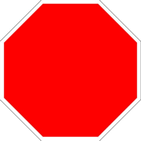 Fileblank Stop Sign Octagonsvg Wikimedia Commons