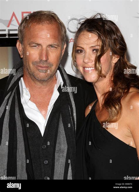 Kevin Costner And Wife Christine Baumgartner Afi Fest 2010 The