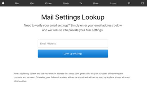 Apple Email Settings Lookup Gagaspilot