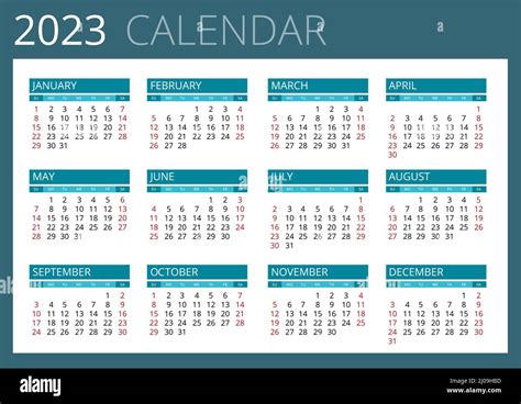Planificador De Calendario Para 2023 Plantilla De Calendario Para 2023