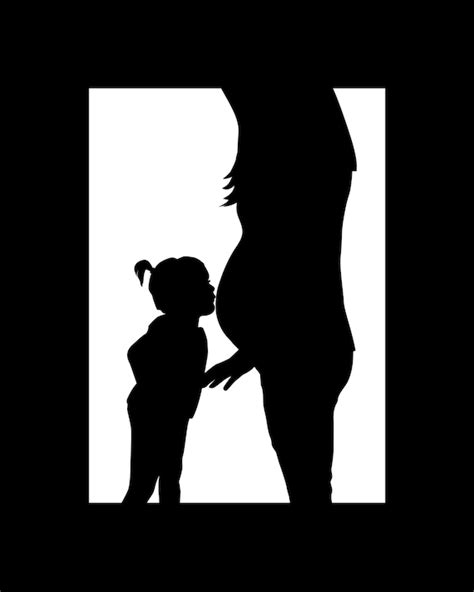 Custom Pregnancy Baby Bump Silhouette By Featurettedesigns On Etsy