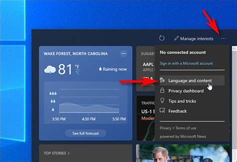 How To Configure Windows 10s Weather And News Taskbar Widget The Hack