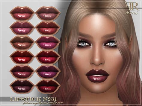 Frs Lipstick N231 By Fashionroyaltysims At Tsr Sims 4 Updates