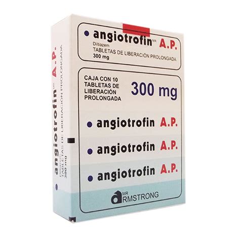 Angiotrofin AP 300 Mg Tabletas 10 Pzas Walmart