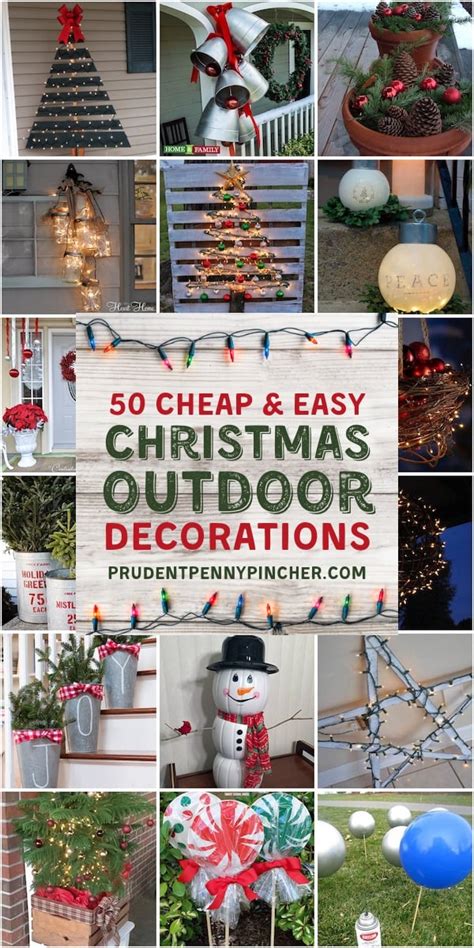 50 Cheap And Easy Outdoor Christmas Decorations Wtbblue