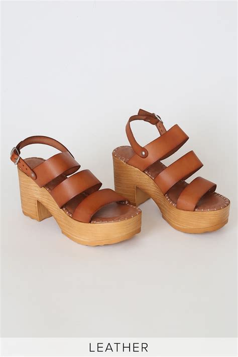 Musse And Cloud Fria Cue Tan Platform Sandals Genuine Leather Lulus