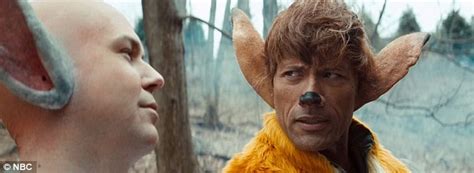 dwayne the rock johnson transforms into bambi for saturday night live daily mail online