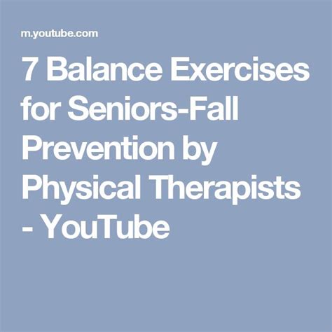 7 Balance Exercises For Seniors Fall Prevention By Physical Therapists