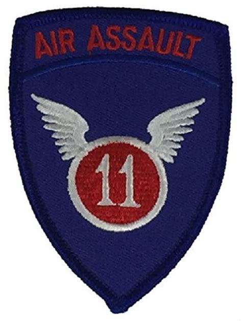 Us Army 11th Airborne Division Air Assault Unit Patch Color Veteran