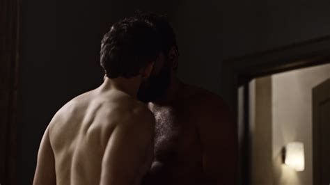 Auscaps Omid Abtahi And Mousa Kraish Nude In American Gods Head