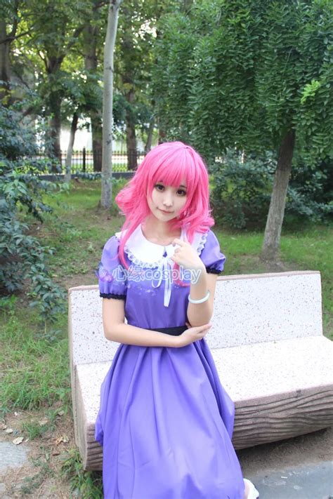 Gakkou Gurashi School Live Megumi Sakura Purple Halloween Party Dress