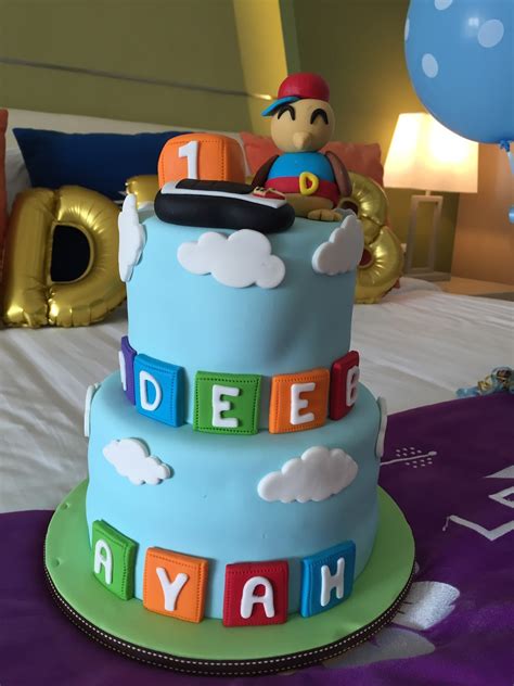 Want to discover art related to birthday_boy_blam? Premium Beautiful by SITI: Didi n Friends Cake for Besday Boy