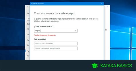 Windows cómo crear una cuenta de usuario local no enlazada a una