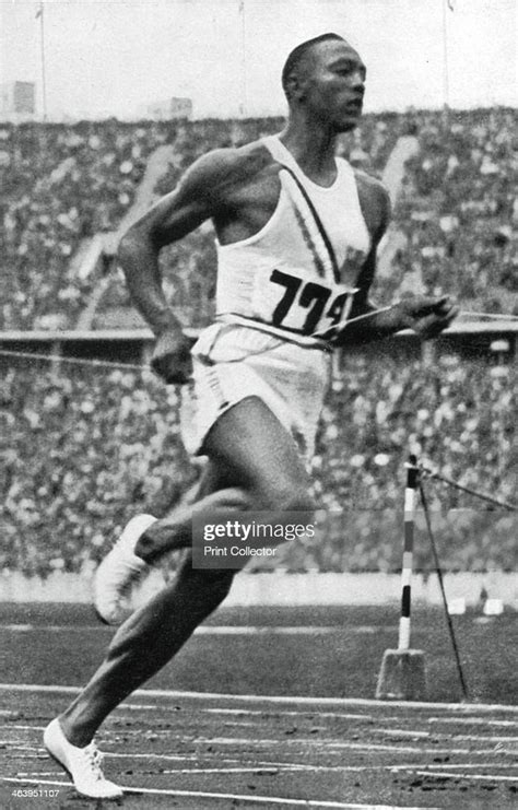 Jesse Owens At The End Of The 100m At The Berlin Olympic Games 1936