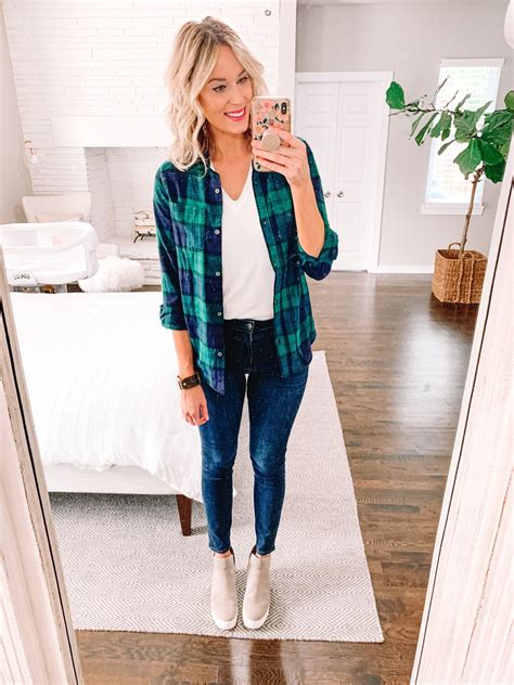 3 Ways To Wear A Flannel Shirt Straight A Style Plaid Shirt Outfits