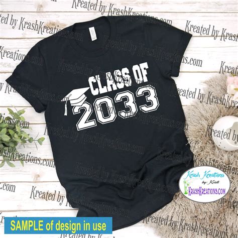 Class Of 2033 Svg File Class Of 2033 Diy Shirt Design Etsy