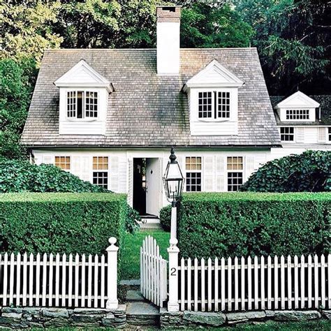 White Cottage White Picket Fence 💚 And May My New Hedge Grow Like
