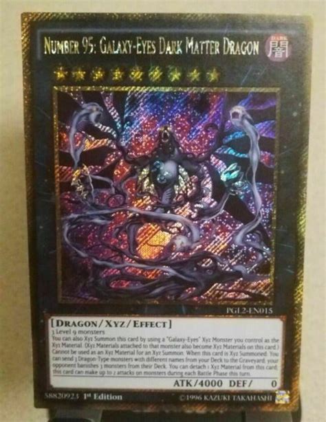 Number 95 Galaxy Eyes Dark Matter Dragon 1st Pgl2 En015 Gold Secret