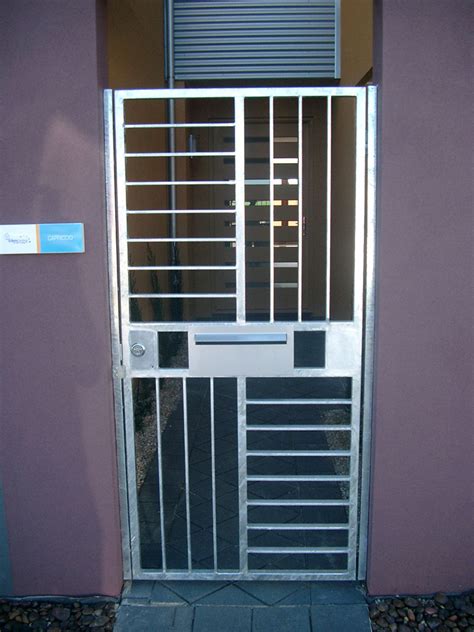 Security Single Door Steel Gate Design