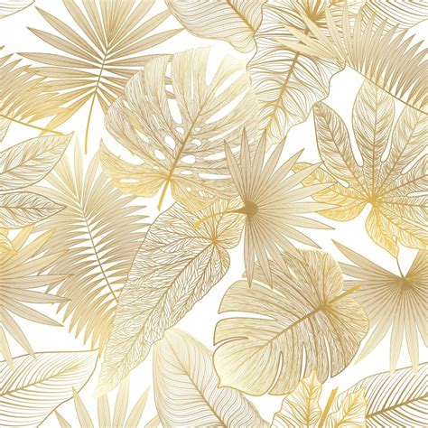 Gold Leaves Wallpaper Wise Print And Design Shop