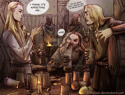 Omg Am I Gonna See A Drunk Elf D The Hobbit Legolas And Gimli