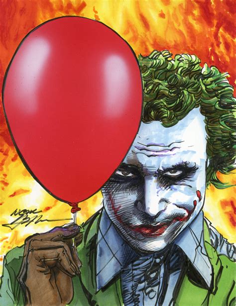 Joker Balloon Heath Original Art