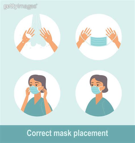 How To Wear Medical Mask Properly Step By Step Infographic