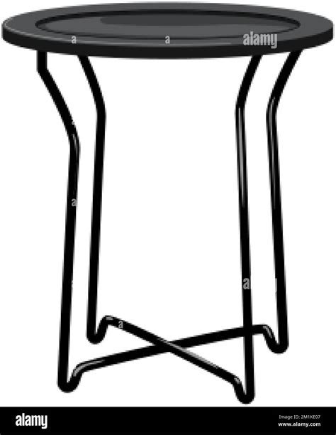 Empty Folding Table Cartoon Vector Illustration Stock Vector Image