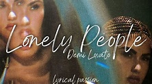 Demi Lovato - Lonely People (lyrics) - YouTube