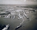 80-G-451123: Pearl Harbor Navy Yard, Oahu, Territory of Hawaii, aerial ...