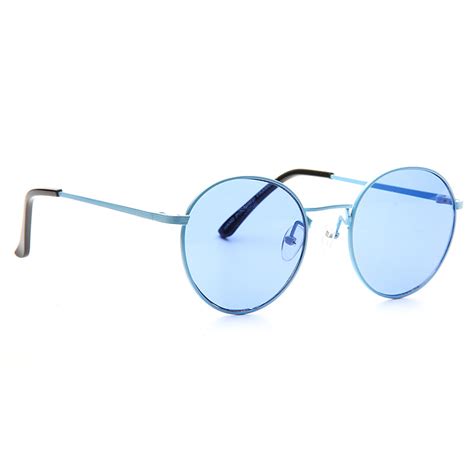 miley cyrus style color tinted metal round celebrity sunglasses cosmiceyewear