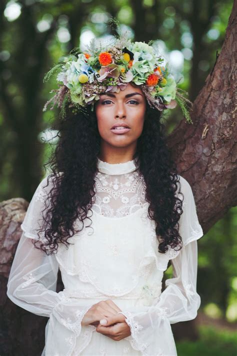 21 Whimsical Flower Crown Wedding Hairstyles