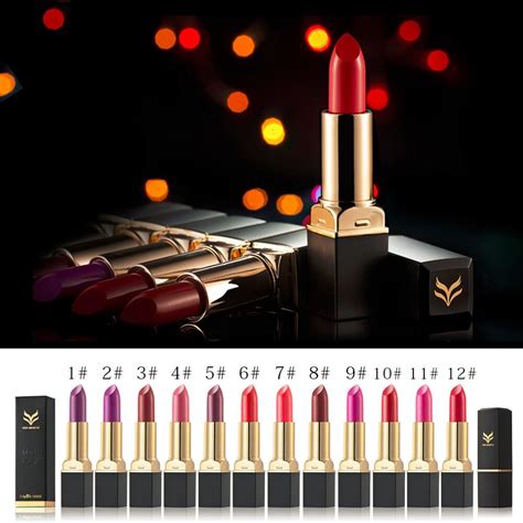 12colors Sexy Shape Lipstick Mushroom Lipstick Long Lasting Moisture