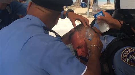 Cop Pepper Sprayed By Protester During Puerto Rico Austerity Conference