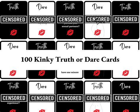 100 Kinky Truth Or Dare Cards Couples Foreplay Game Dirty Etsy Australia
