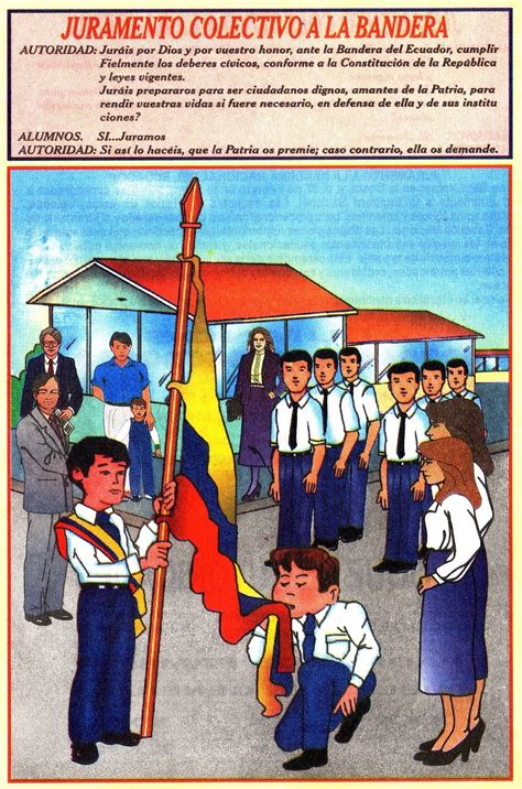 Juramento Colectivo A La Bandera Del Ecuador Mis Imágenes Escolares