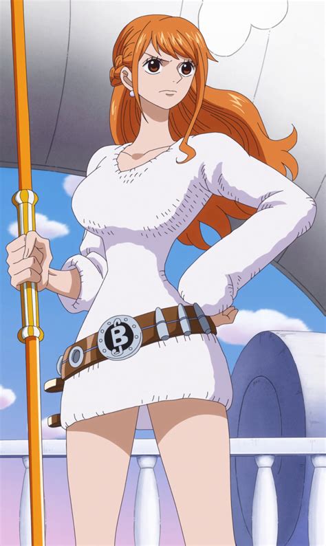 Nami In The Red Orange Bikini Worn At Punk Hazard And In The Dressrosa Arc One Piece Nami