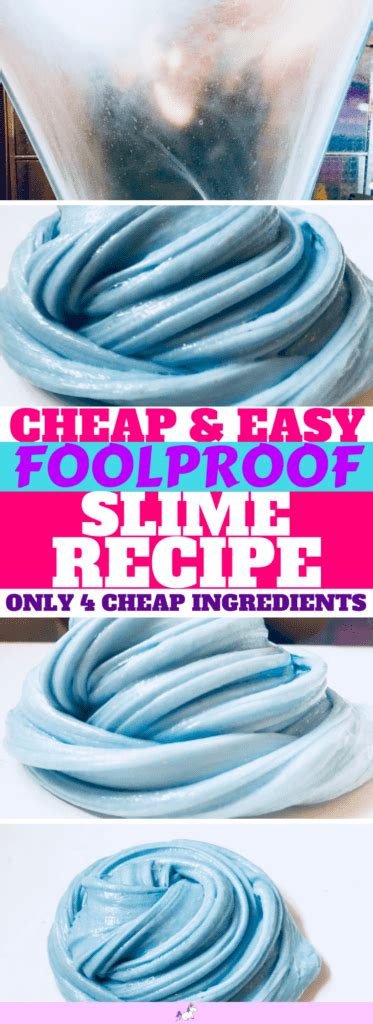 Foolproof Slime Recipe For Kids With Only 4 Cheap Slime Ingredients