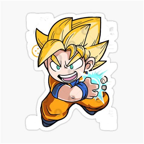 Chibi Kamehameha Sticker For Sale By Clevecristen Redbubble