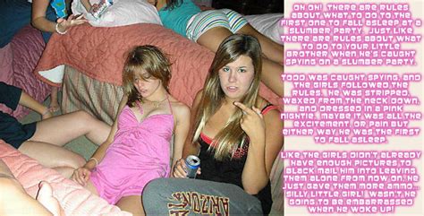 Slumbering At The Party In Gallery Captions Sissy