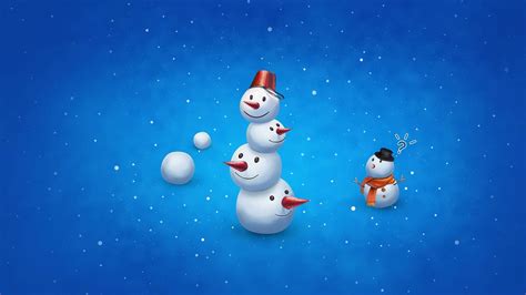 Cute Snowman Wallpapers Wallpaper Cave