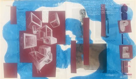 2 Point Perspective Space Altered Book Page Kell High School Art