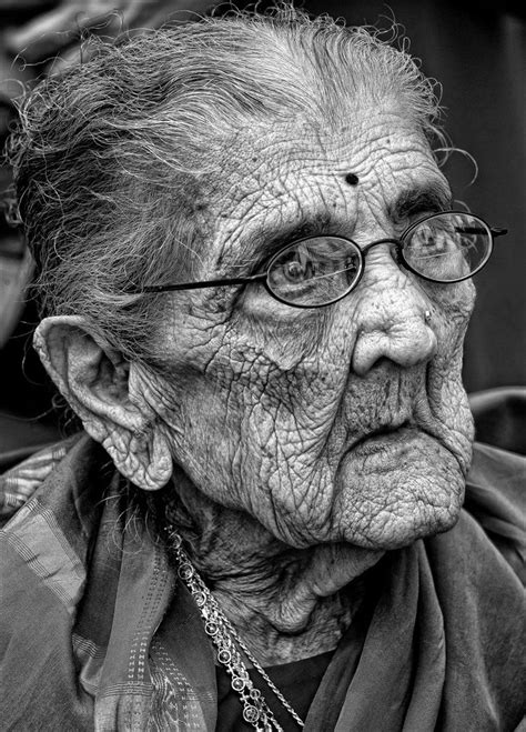 Elderly Indian Woman By RobertDanelUllmann On DeviantArt Old Faces