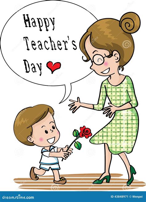 Happy Teachers Day Stock Illustration Image 43848971
