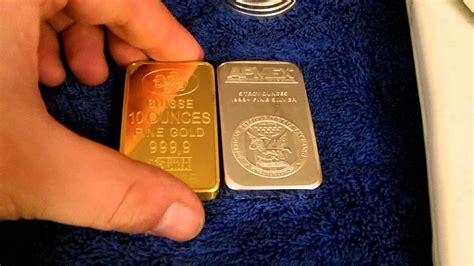 Comparing The Density Between Gold And Silver Bullion