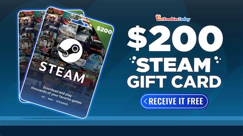 200 Steam Gift Card Get Freebies Today