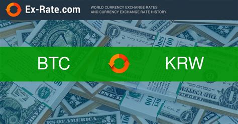 We used 0.000000107 international currency exchange rate. How much is 1 bitcoin btc (BTC) to ₩ (KRW) according to ...